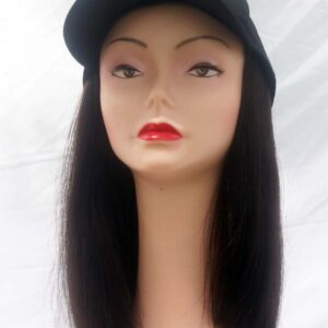 Baseball Hat with Human Hair